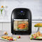 Warmiehomy 12L Large Air Fryer Oven, 1800W, 8 Presets, 8-in-1 Rotisserie Air Fryer with Timer & Temperature Control for Fry Roast Bake Grill and Dehydrate