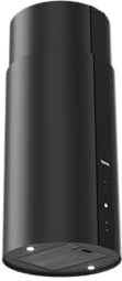 Teka - Cappa CC 485 - Colore nero - Estrattore fumi per la casa - Design moderno - Forma cilindrica