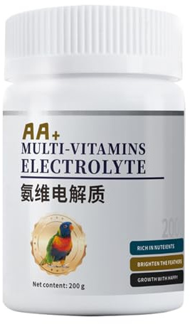 Elettroliti per polli in acqua | Integratore biologico per Cacatua Alimenti,Forniture Per Salute Avicola per Digestione Trattamento Bacche Snacks Gabbia Casa Animali domestici