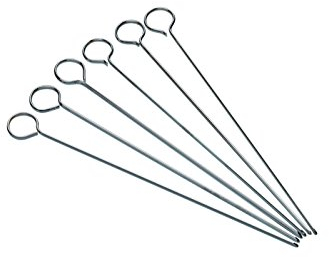 Kitchen Craft - Set di spiedini piatti, 20 cm, 6 pz.