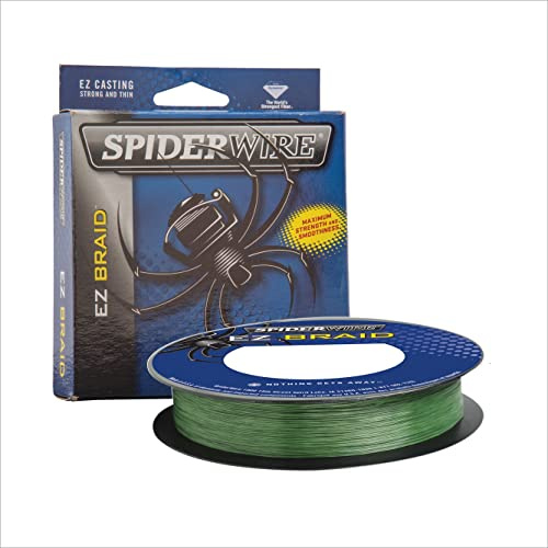 SpiderWire EZ Braid™ Superline, Moss Green, 30lb | 13.6kg, 300yd | 274m Braided Fishing Line, Suitable for Freshwater Environments