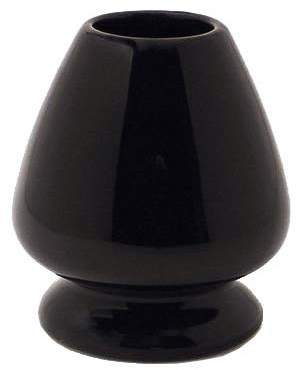 Quertee Matcha Besen Halter Chasen in schwarz - Damit der Matchabesen in Form bleibt