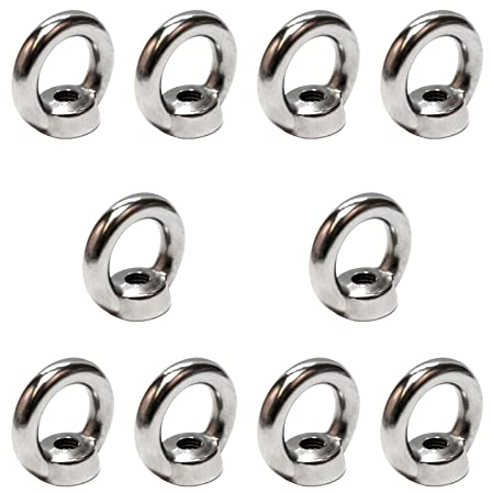 PRIOstahl® RINGMUTTER Edelstahl V4A Ringbolzen Ringschrauben | M10-10 Stück