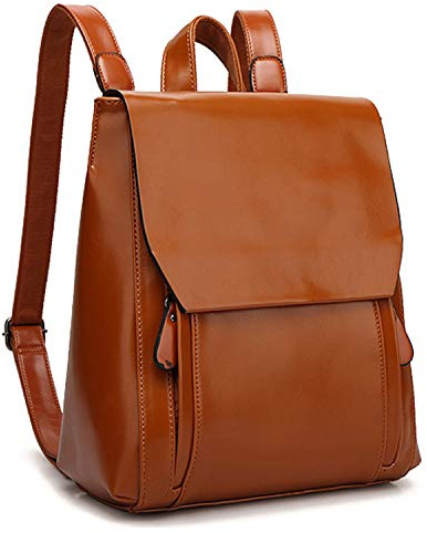 Jywmsc Donne Zaino in Pelle PU Impermeabile Scuola Borsa da College Snap Magnetico Zaino per Ragazze