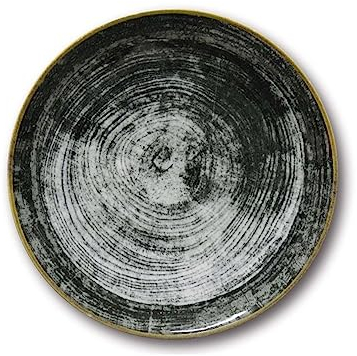 Saturnia Set 6 Piatti Portata da Tavola in Porcellana Napoli Black Round 31 cm