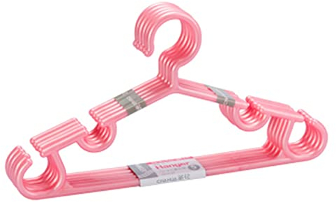 ChengBeautiful Kinderbügel Kinderkleidungsaufhänger Baby Plastikkleidung Trocknungshänder 20 Stück (Farbe : Pink, Size : 20pcs)