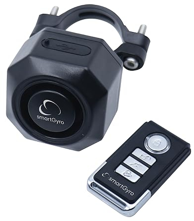 smartGyro Diebstahlalarm – Universeller akustischer Alarm für Elektroroller und Fahrräder, 110 dB Leistung, Lithium-Batterie, wasserdicht, einfache Installation, mit Fernbedienung