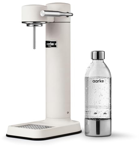 Aarke Carbonator 3, Machine à Soda avec Bouteille d'eau, Finition Blanc mat