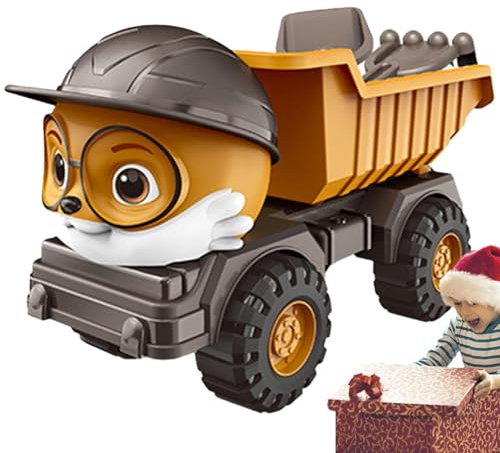 Stronrive Bagger-Autospielzeug für Kinder, Konstruktionsspielzeug, Trägheitsauto-Spielzeuglastwagen für Jungen, Konstruktionsspielzeug mit beweglichen Teilen für Kinder ab 3 Jahren, Kleinkindgeschenk