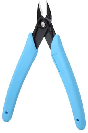Wire Cutters Small Side Cutters Flush Cutters Wire Cutter Wire Snips Electrical Wire Cable Cutter for 3D Print Plastic Crafts Model Jewellery Electronics Blue
