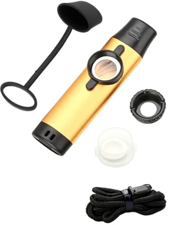 Abaodam Metall Kazoo Musikinstrument Gitarrenbegleitung Professionelles Kazoo für Auftritte für Erwachsene