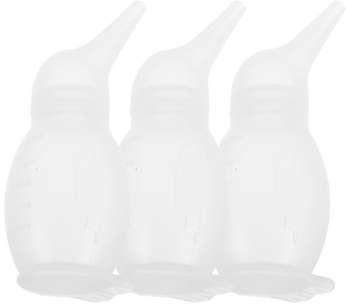 HAMPPLIES 3 St Näsrengörare Handdriven Nässug för Pojke och Pojke Säker och Skonsam Sugning med Ergonomisk Passform för Känslig Portabel och Lätt att Använda