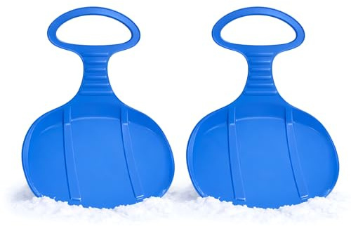 Kinder Poporutscher 2er Set Schneerutscher Rutschteller Winter Schnee