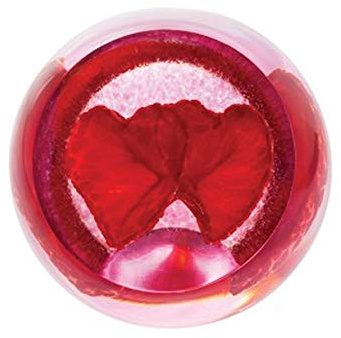 Caithness Glass Love Hearts Paperweight | Single | 65mm x 65mm | Handmade in Scotland | Two hand-blown glass hearts express love when they meet inside this charming paperweight | Boxed | Gift