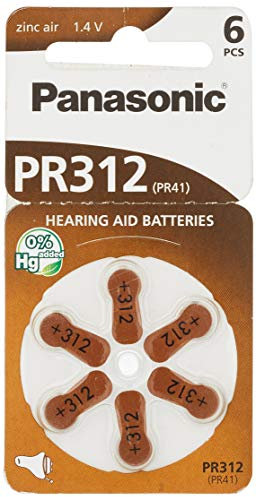 Celle per apparecchi acustici, 1,4 V, pr312 l