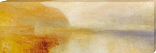 1art1 Joseph William Turner Poster Inverary Pier, Loch Fyne, Morgen, 1840-1850 Bilder Leinwand-Bild Auf Keilrahmen | XXL-Wandbild Poster Kunstdruck Als Leinwandbild 150x50 cm