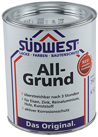Südwest All-Grund Farbe Silbergrau 7001 Universal-Grundierung 750ml