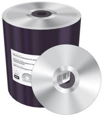 MediaRange MR472 8.5GB DVD+R 100pezzo(i) DVD vergine - DVD+RW (8,5 GB, DVD+R, 120 mm, 100 pezzo(i), 240 min, Argento