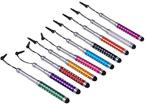 Yizhet 10x universal Stylus Stift Touch Pen Eingabestift für Smartphone Handy Tablet mit kapazitiven Touchscreen