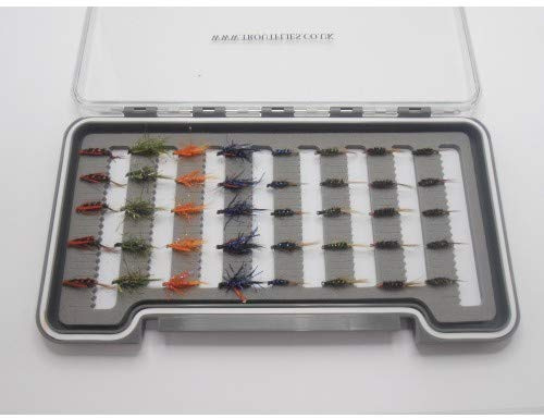 Diawl Bach Nymph Trout flies,40 Per boxed set, Mixed Sizes & Colours Fly Fishing NBX28