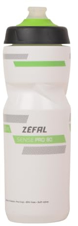 Zefal Unisex – Erwachsene Sense Pro 80 Trinkflasche, weiß/grün/schwarz, 800ml