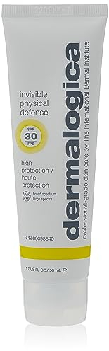 Dermalogica Invisible Physical Defense SPF30 (50ml), Protector Solar Mineral con Óxido de Zinc Ultraligero