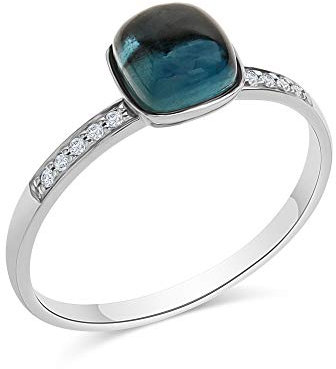 Diamonds by Ellen K. Damen Ring 585/- Gold Glänzend Brillant weiß 0,054ct. 273370091-3