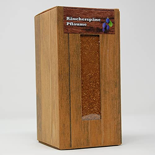 Landree Räucherspäne, 1,5L-Box, feine Körnung, Qualitätsgeprüft direkt vom Hersteller aus Schleswig-Holstein (Pflaume)