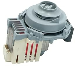 JCSPARES® - Elettropompa Motore Pompa Sincrona 60 Watt con Guarnizione per Lavastoviglie Compatibile con Hotpoint Compatibile con Ariston Compatibile con Whirlpool