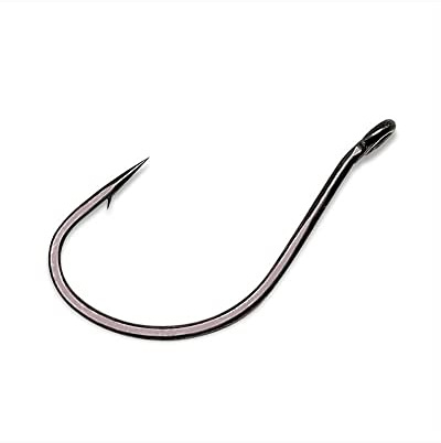 Drop Shot fishing hooks pack of 10 - Strong carbon steel wire angled eye AT PRODUCT (SIZE 6)