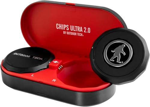 Outdoor Tech Chips Ultra 2.0 - Universal Helmet Audio - Premium Helm Bluetooth Headset - True Wireless Snow Helmet Audio - Easy Touch Controls, Kompatibel mit Google Assistant und Siri
