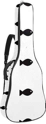 Eslifey Akustische Gitarre Tasche Abstrakt Bunte Wirbel Verstellbarer Schultergurt Gitarre Fall Gig Bag 40 41 42 Zoll, Farbe 4, 42.9x16.9x4.7 in