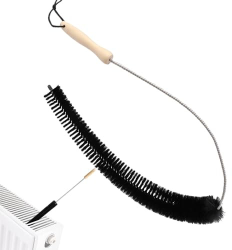 Aoreun Spazzola per Caloriferi, 75cm Spazzole per Pulizia Radiatore con Setole di Pelo di Capra, flessibile Spolverino Cattura Polvere per radiatori, risparmia sui costi energetici