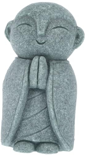 Kichvoe Buddha Statue aus Bluestone Sand für Innen und Außen, Retro Deko