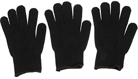 HONMEET 3stücke Hitzebeständige Handschuhe Für Haarstyling Elastische Bündchen Für Passform Schutz Vor Verbrennungen Bei Lockenstäben Für Friseure Und Heimgebrauch