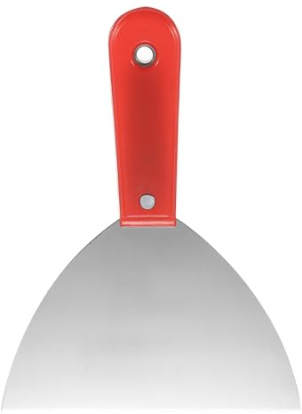 QUARKZMAN Spatola Spatola Larghezza 5,9 Lama Acciaio Carbonio Raschietto Spatola Flessibile per Riparazione e Stuccatura Cartongesso Rosso