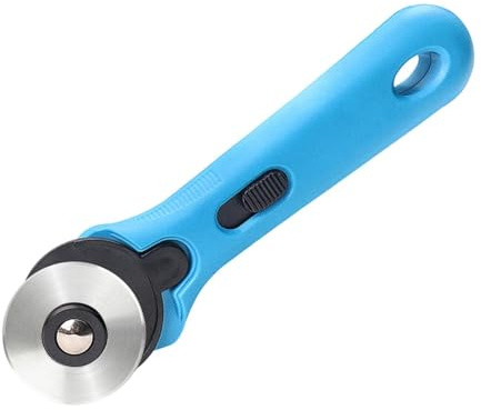 Cutter rotatif ergonomique - Design confortable pour une coupe facile et efficace | Parfait pour la couture, le scrapbooking et les projets d'artisanat, idéal pour les projets de tissu, de papier et