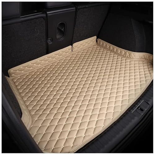WNGDD Auto Kofferraummatte für Opel Astra H Caravan 2004-2010, Kofferraum Cargo Schutzmatte rutschfest Staubdicht Schutzmatte Kofferraumwanne,B Beige