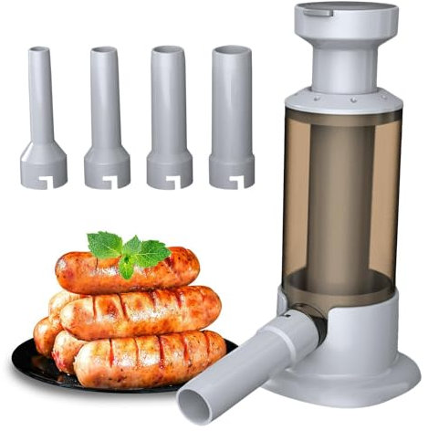 Machine à saucisses faite maison | Fiabilité durable | Machine à saucisses manuelle facile à utiliser pour la maison, remplisseur de saucisses, remplisseur de viande, machine à saucisses pour
