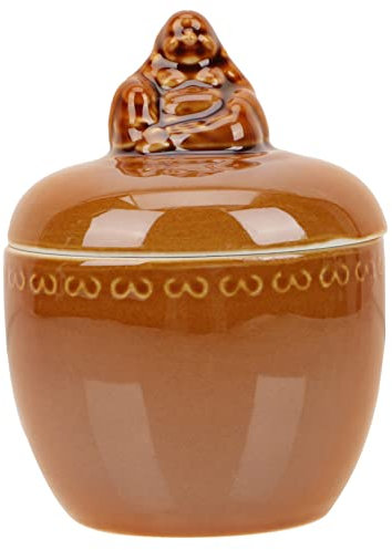 KICHOUSE Pentola per Stufato in Ceramica con Coperchio Pentola per Zuppa per Conservare capacità 250 Ml Resistente E Confortevole al Tatto per Uova al Vapore E Nidi Duccello