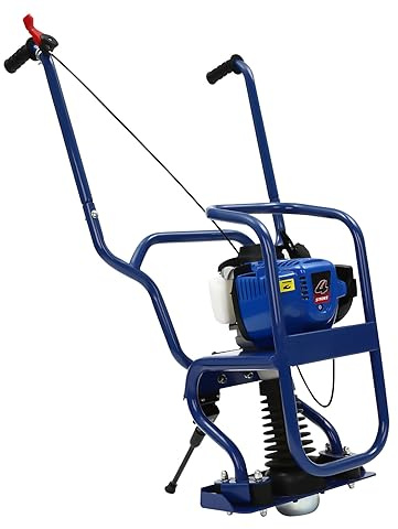 37.7CC 4 Stroke Gasoline Vibrating Concrete Power Screed, 3.2-16 Foot Vibrating Screed, 1.2HP Concrete Wet Vibrating Machine
