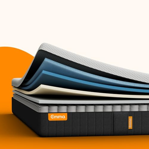 Emma Original Pro Matratze 160x200 cm – 27 cm Hybridmatratze mit 7-Zonen-Taschenfederkern, ThermoSync® Kühltechnologie & Waschbarer Matratzenbezug – atmungsaktive Komfortmatratze