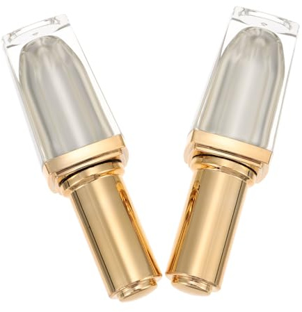 BIUDECO 2 St Tomma Nagellacksflaskor i Akryl med Borste och Tätt Lock Ljusbeständiga Kosmetiska Påfyllningsbara Flaskor för DIY Nagellack och Mixning Slumpmässig Färg