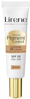 Lirene - BB Cream - Tinted SPF 50 - Evens Skin Tone and Masks Blemishes - Helps Reduce the Dark Spots - with Alpha Arbutin, Vitamin C, Hyaluronic Acid - DERMA PIGMENT CONTROL 01 Light