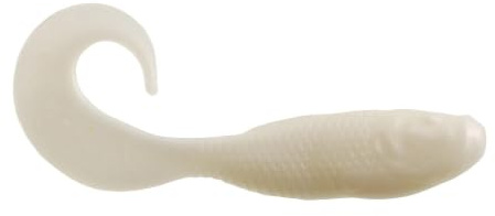 Berkley Gulp! Alive! Swimming Mullet , Pearl White, 4in - Pint 4x7