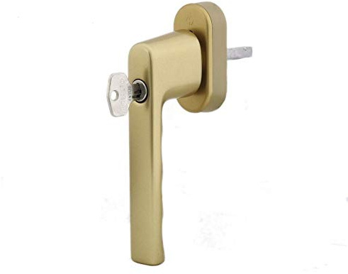 HOPPE Hamburg Fenstergriff 0700S/UD9020-F3 Aluminium Gold