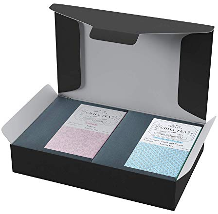 Japanese Tea Gift Box by CHILL TEA Tokyo - 30 Tea bags ×2 - (Sakura and Fruit Floral)