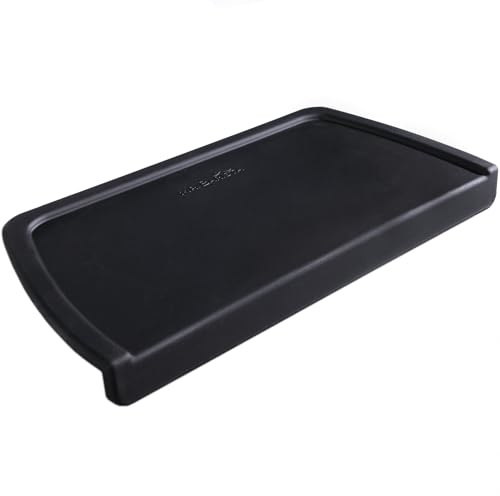 Mr. Barista® Professionelle Barista Silikonmatte mit Kante- Tamping Matte für Siebträger, Barista Zubehör Schwarz L 30x15x3cm Ideal für Kaffee Fans
