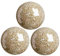 FLAMEER Mosaic Sphere Balls Table Centerpieces Set 8cm Centrepieces Bowls Decorative Orbs Orb Globe for Living Room Festival Coffee Table Decor Decorations - Gold 3Pcs