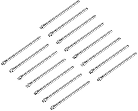 sourcing map 15 Pcs 19mm Montre Bande Lien Clavette Goupille Assortiment, INOX Acier 1mm Diamètre. Montre Sangle Barres Fendue Goupille pour Montre Bracelet Réparation, Argenté